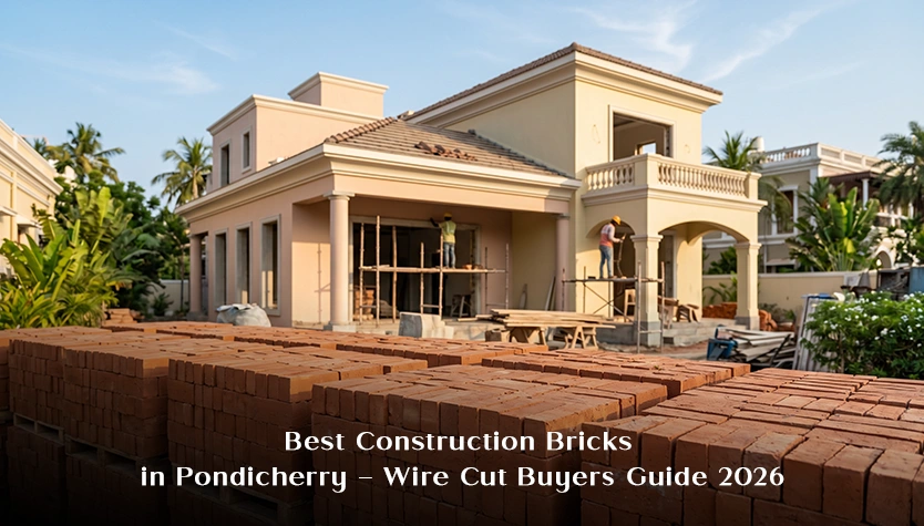 Best construction bricks in Pondicherry – IS 1077 certified wire cut bricks buyer guide 2026