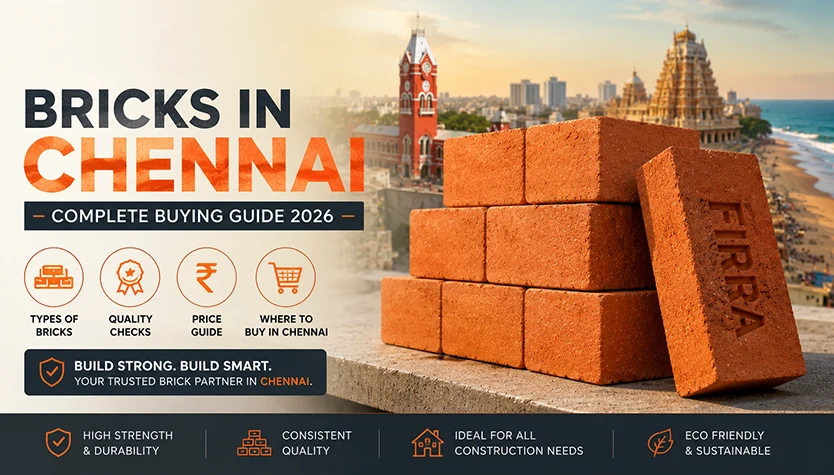Bricks in Chennai – IS 1077 certified wire cut bricks from Firra for premium construction