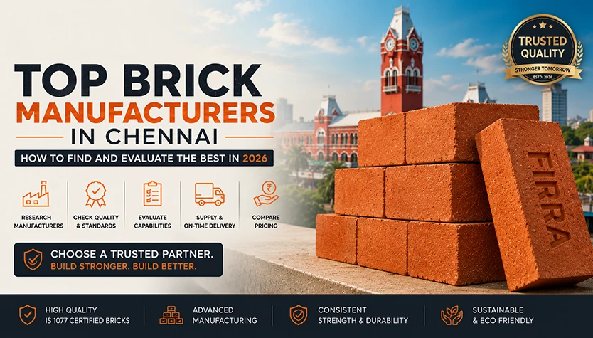 Top brick manufacturers in Chennai – how to evaluate and choose the best IS 1077 certified supplier